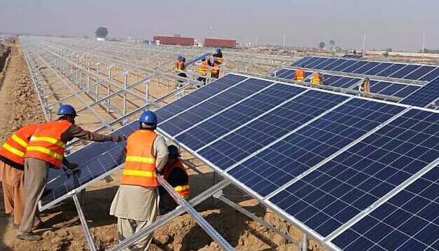 JA Solar panels installation in Pakistan credit JA Solar