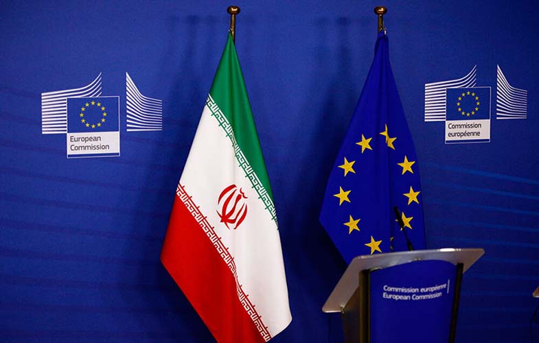 پرچم ایران و اروپا
